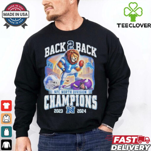 Back To Back NFC North Division Champions Detroit Lions 2023 2024 shirt
