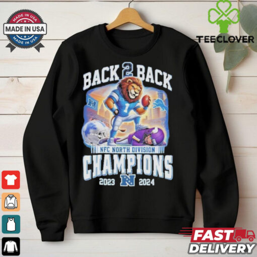 Back To Back NFC North Division Champions Detroit Lions 2023 2024 shirt