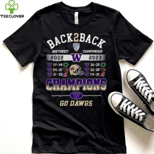 Back To Back North Championship 2022 – 2023 Champions Washington Huskies Go Dawgs T hoodie, sweater, longsleeve, shirt v-neck, t-shirt