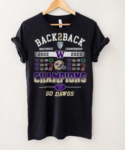 Back To Back North Championship 2022 – 2023 Champions Washington Huskies Go Dawgs T hoodie, sweater, longsleeve, shirt v-neck, t-shirt