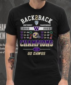 Back To Back North Championship 2022 – 2023 Champions Washington Huskies Go Dawgs T hoodie, sweater, longsleeve, shirt v-neck, t-shirt