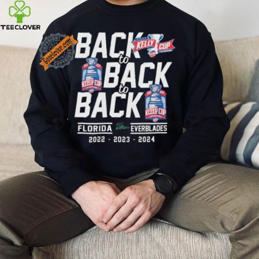 Back To Back To Back Florida Everblades 2022–2023–2024 Hawaiian Shirt
