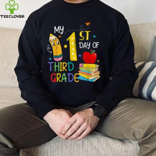 Back To School My First Day Of 3rd Grade Funny Colorful T Shirt