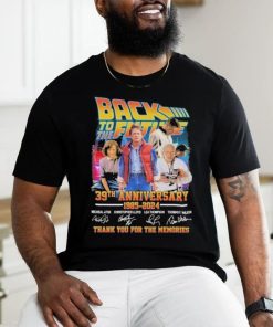 Back To The Future 39th Anniversary 1985 – 2024 Thank You For The Memories Signatures shirt