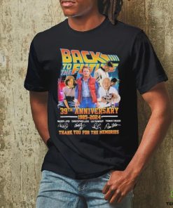 Back To The Future 39th Anniversary 1985 – 2024 Thank You For The Memories Signatures shirt