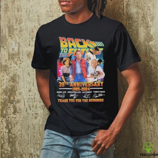Back To The Future 39th Anniversary 1985 – 2024 Thank You For The Memories Signatures shirt