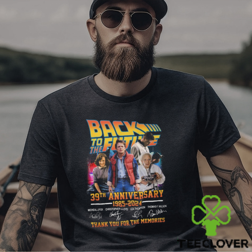 Back To The Future 39th Anniversary 1985 – 2024 Thank You For The Memories T Shirt Back To The Future 39th Anniversary 1985 – 2024 Thank You For The Memories T Shirt