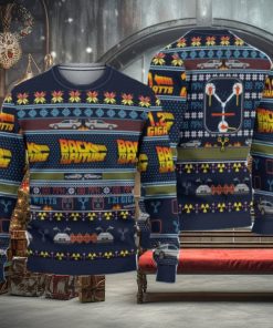 Back To The Future Ugly Knitted Christmas 3D Sweater