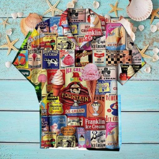 Back To The Old Days Ice Cream A Nickel Hawaiian Shirt Impressive Gift