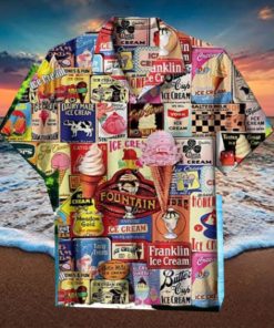 Back To The Old Days Ice Cream A Nickel Hawaiian Shirt Impressive Gift