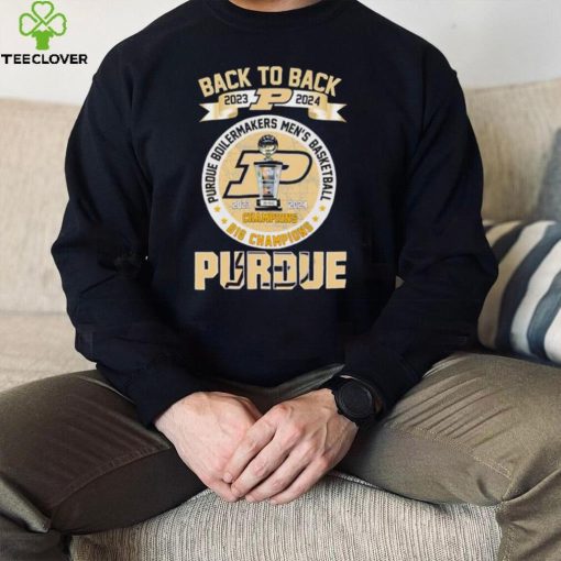 Back to back 2023 2024 Purdue Boilermakers men’s basketball Big Ten Champions logo shirt