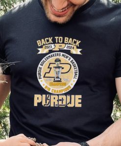 Back to back 2023 2024 Purdue Boilermakers men’s basketball Big Ten Champions logo shirt