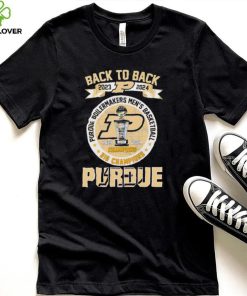 Back to back 2023 2024 Purdue Boilermakers men’s basketball Big Ten Champions logo shirt
