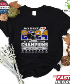 Back to back 2024 AFC North Division Champions Baltimore Ravens shirt