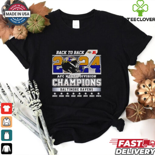 Back to back 2024 AFC North Division Champions Baltimore Ravens shirt