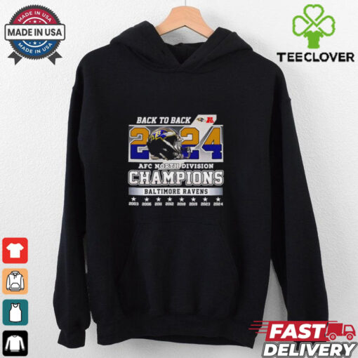 Back to back 2024 AFC North Division Champions Baltimore Ravens shirt