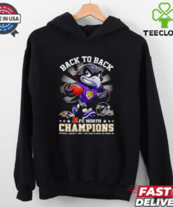 Back to back AFC North Champions Baltimore Ravens mascot shirt