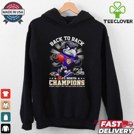 Back to back AFC North Champions Baltimore Ravens mascot shirt