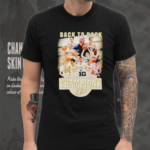 Back to back B1G 2024 regular season Champions Purdue Boilermakers shirt