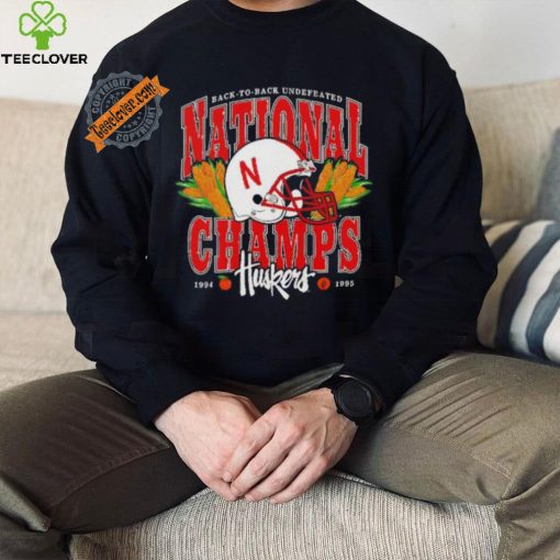 Back to back undefeated national champs 1994 1995 Nebraska Huskers shirt