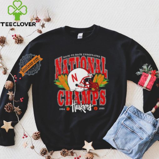Back to back undefeated national champs 1994 1995 Nebraska Huskers shirt
