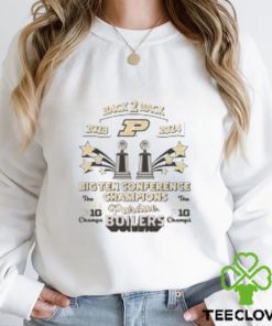 Back2back 2023 2024 Purdue Boilermakers Big Ten Champs Shirt