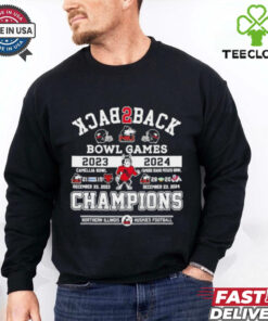 Back2back 2023 24 Bowl Games Champions Northern Illinois Huskies Football shirt