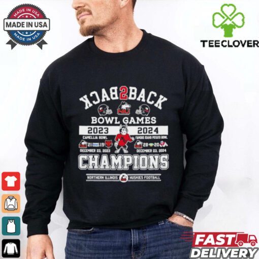 Back2back 2023 24 Bowl Games Champions Northern Illinois Huskies Football shirt