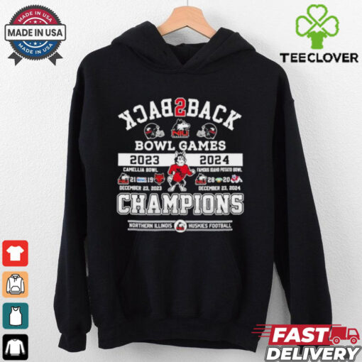 Back2back 2023 24 Bowl Games Champions Northern Illinois Huskies Football shirt