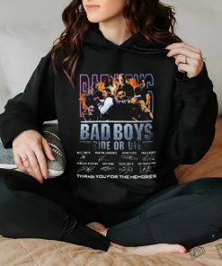 Bad Boys Ride Or Die Thank You For The Memories Signatures hoodie, sweater, longsleeve, shirt v-neck, t-shirt