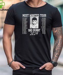 Bad Bunny 2024 Most Wanted Tour Dates Exclusive Concert Shirt