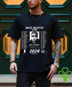 Bad Bunny Most Wanted Tour 2024 T Shirt 1 Bad Bunny Most Wanted Tour 2024 T Shirt