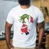 Top The Grinch And Max Let Me Check My Giveashitometer Nope Nothing T Shirt