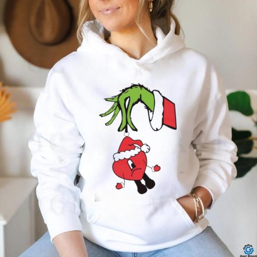 Bad Bunny Ornament Grinch Hand Shirt