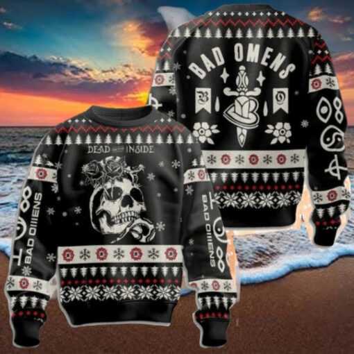 Bad Omens Dead On The Inside Exit Wounds 2024 Ugly Christmas Sweater