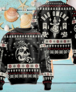 Bad Omens Dead On The Inside Exit Wounds 2024 Ugly Christmas Sweater
