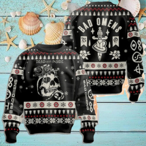 Bad Omens Dead On The Inside Exit Wounds 2024 Ugly Christmas Sweater