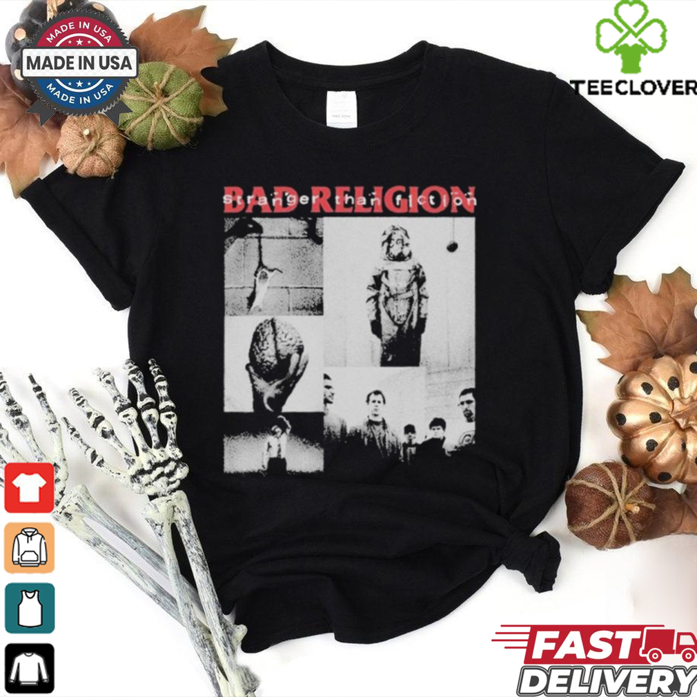 Bad Religion Stranger Than Fiction Collage Track List T shirt Bad Religion Stranger Than Fiction Collage Track List T shirt