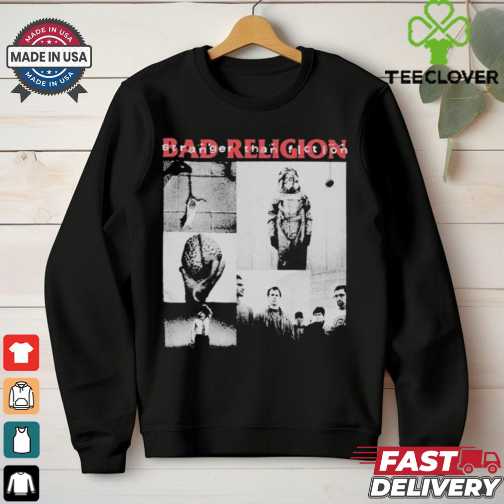 Bad Religion Stranger Than Fiction Collage Track List T shirt Bad Religion Stranger Than Fiction Collage Track List T shirt