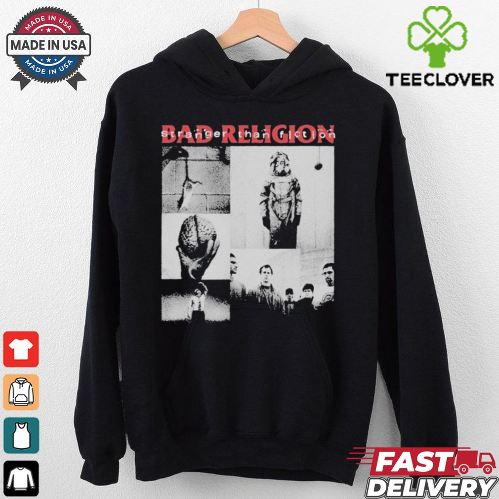 Bad Religion Stranger Than Fiction Collage Track List T shirt Bad Religion Stranger Than Fiction Collage Track List T shirt