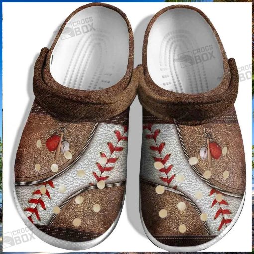 Bag Baseball Ball Crocs For Batter Funny Custom Crocs For Men Son Father