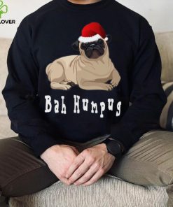 Bah Humbug Christmas Pug T Shirt