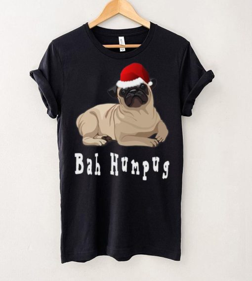 Bah Humbug Christmas Pug T Shirt