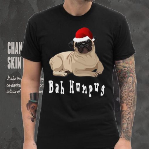 Bah Humbug Christmas Pug T Shirt