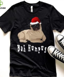 Bah Humbug Christmas Pug T Shirt