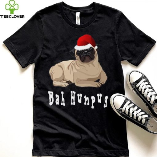 Bah Humbug Christmas Pug T Shirt