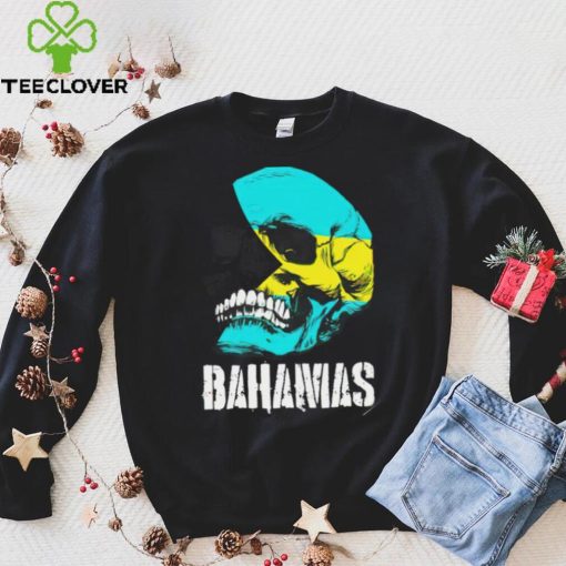 Bahamas flag skull Bahamian Pride shirt