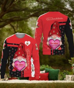 Baie’ ‘Comeau Drakkar Be Mine Valentine Gnomes With Valentine Football American Valentine Day Knitted Xmas Sweater