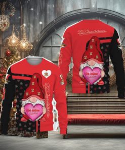 Baie’ ‘Comeau Drakkar Be Mine Valentine Gnomes With Valentine Football American Valentine Day Knitted Xmas Sweater