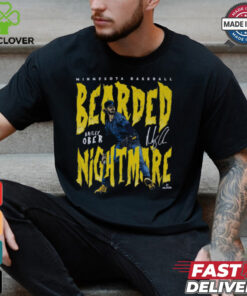 Bailey Ober Minnesota Baseball Bearded Nightmare Signature t shirt